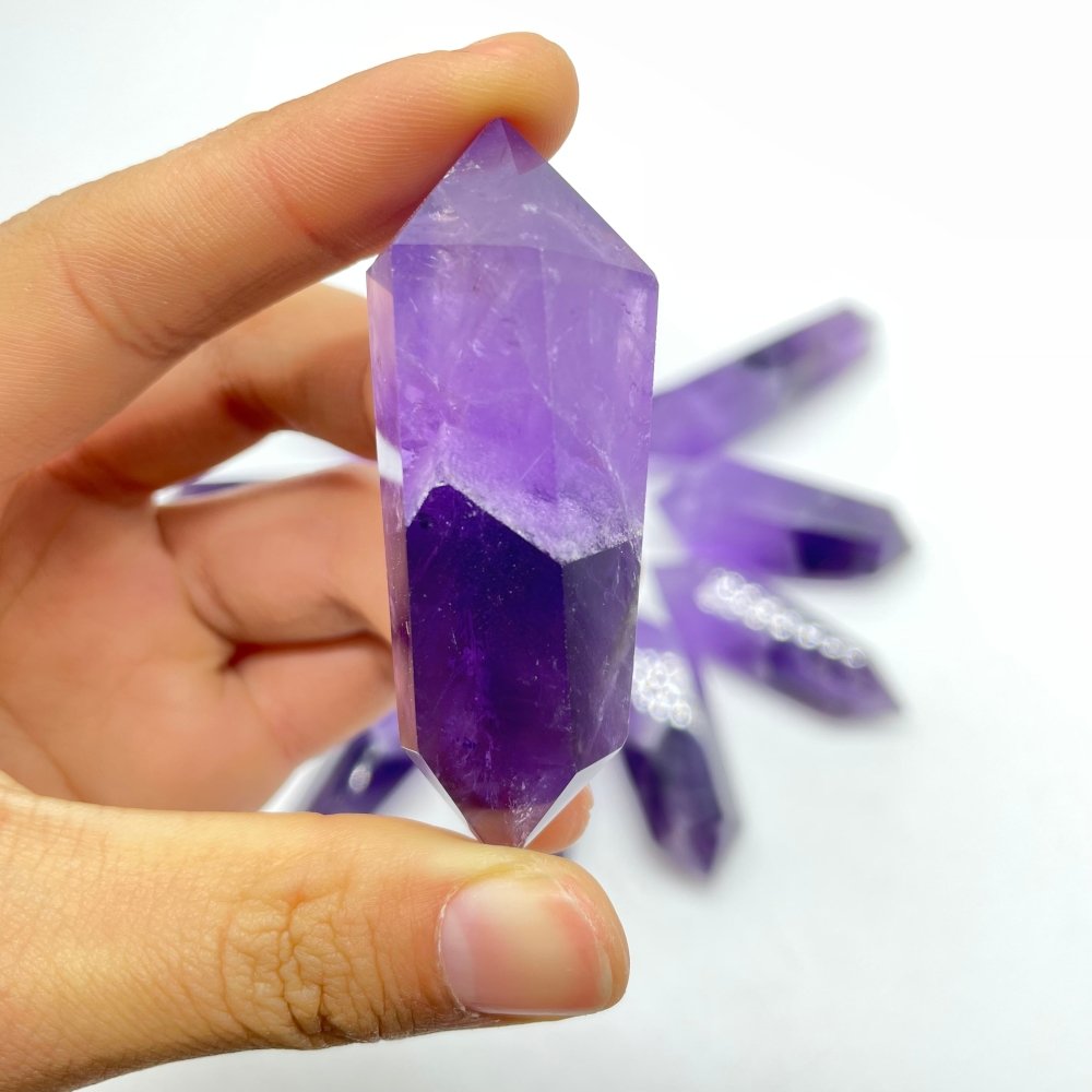 Double Points Amethyst Phantom Mountain Tower Points Wholesale -Wholesale Crystals