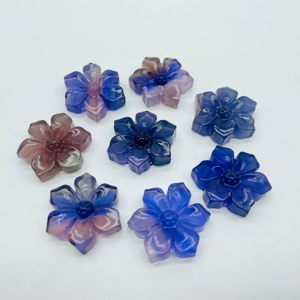 Fluorite Flowers Carving Crystal Wholesale -Wholesale Crystals