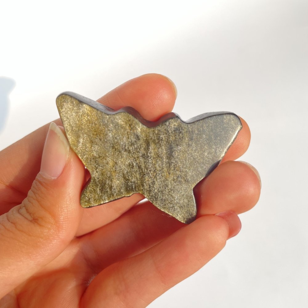 Gold Sheen Obsidian Butterfly Carving Wholesale -Wholesale Crystals