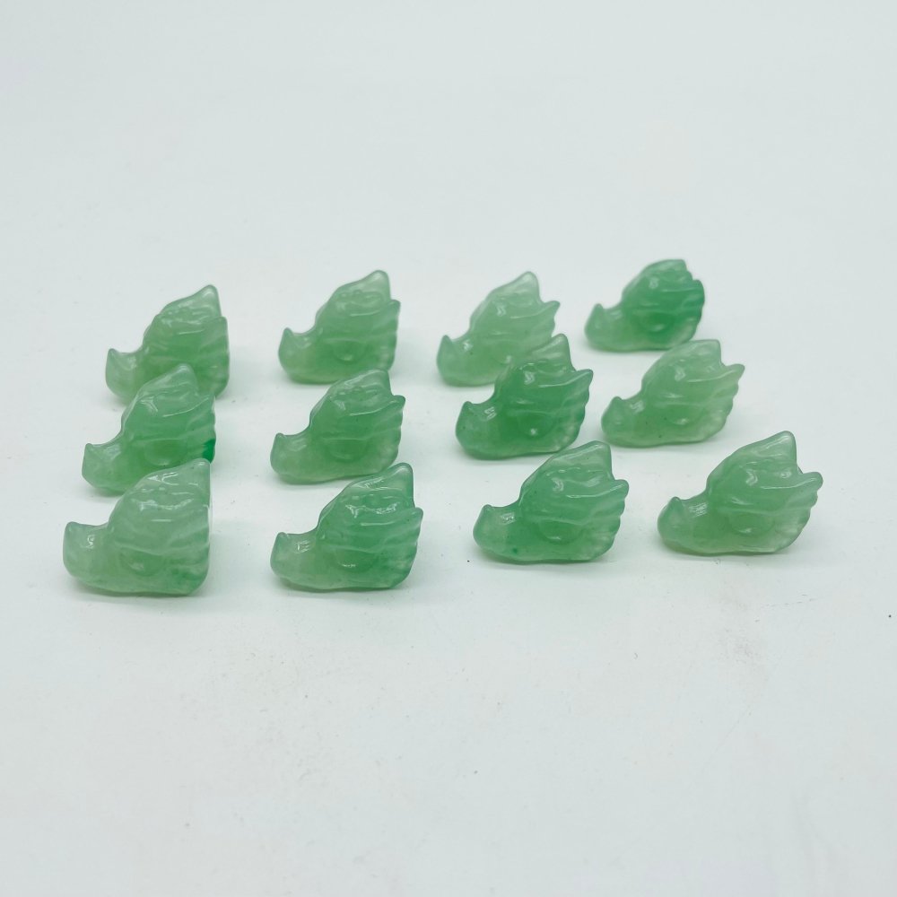 Green Aventurine Mini Dragon Head Carving Wholesale -Wholesale Crystals