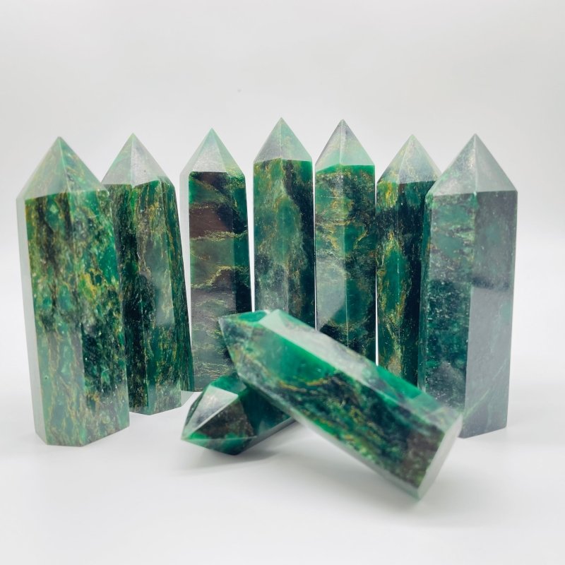 Green Mica Stone Points Wholesale -Wholesale Crystals