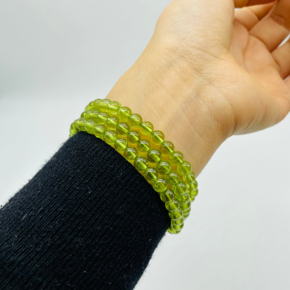 High Grade 3-Loop Peridot Bracelet/Necklace (HGUB05) -Wholesale Crystals