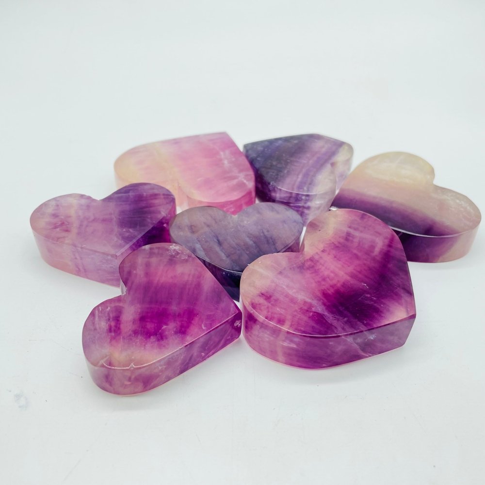 High Quality Purple Fluorite Heart Crystal Wholesale -Wholesale Crystals