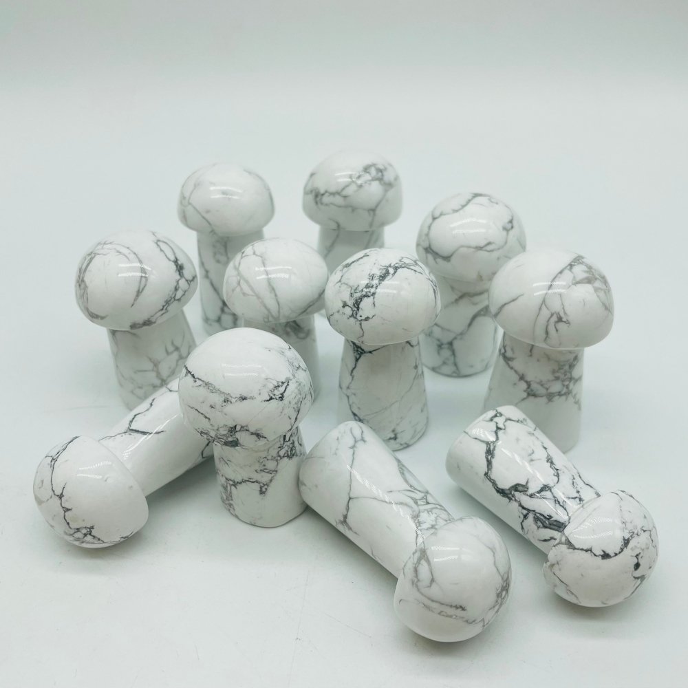Howlite Mushrooms Wholesale -Wholesale Crystals
