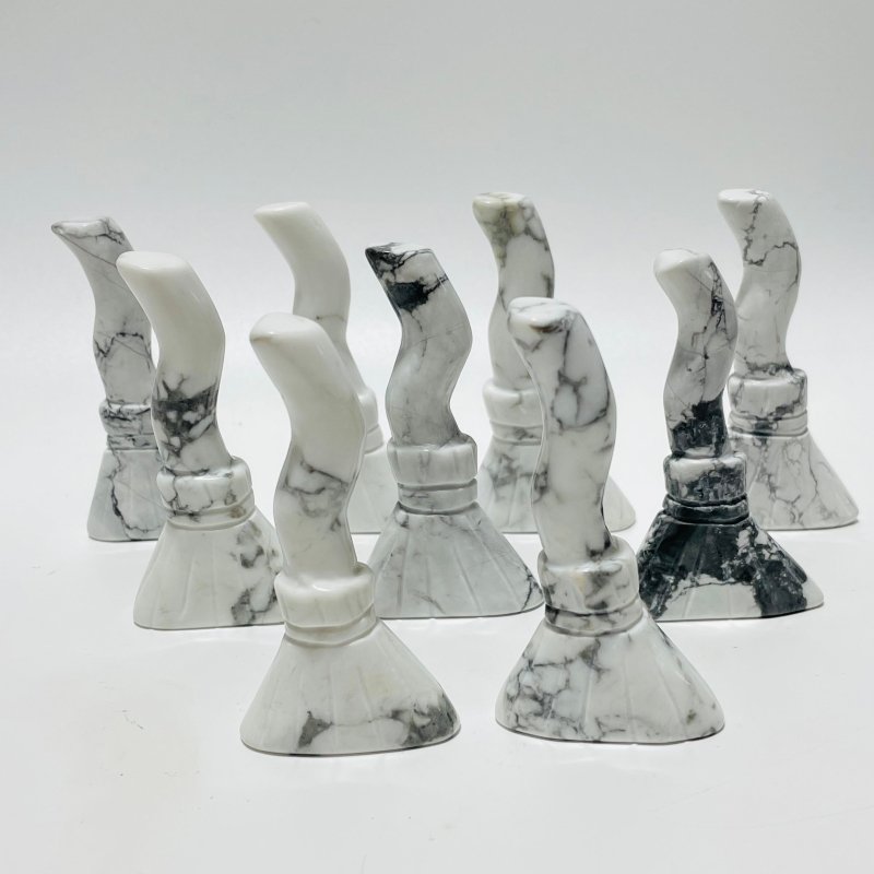 Howlite Wizarding Broomsticks Carving Wholesale -Wholesale Crystals
