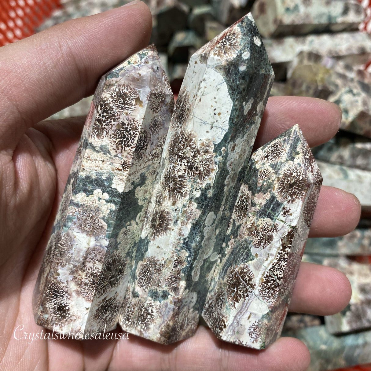 Green sakura tower -Wholesale Crystals