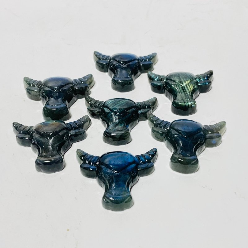 Labradorite Bull Head Carving Wholesale -Wholesale Crystals