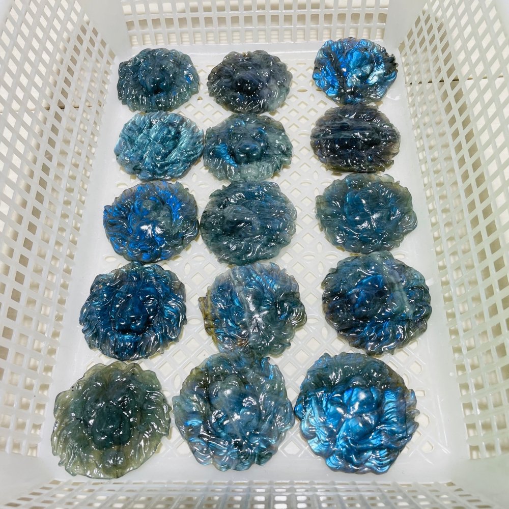 Labradorite Lion Head Carving Wholesale -Wholesale Crystals
