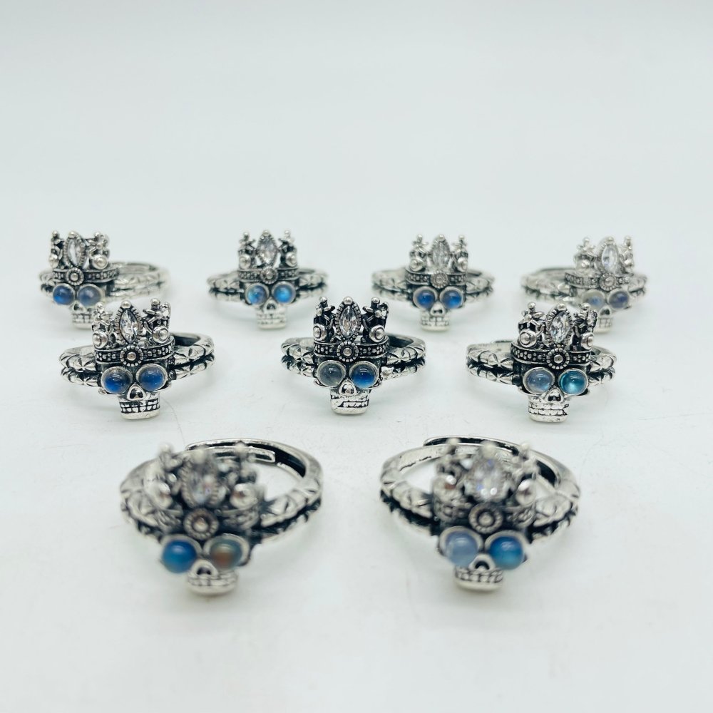 Labradorite Skull Ring Wholesale -Wholesale Crystals