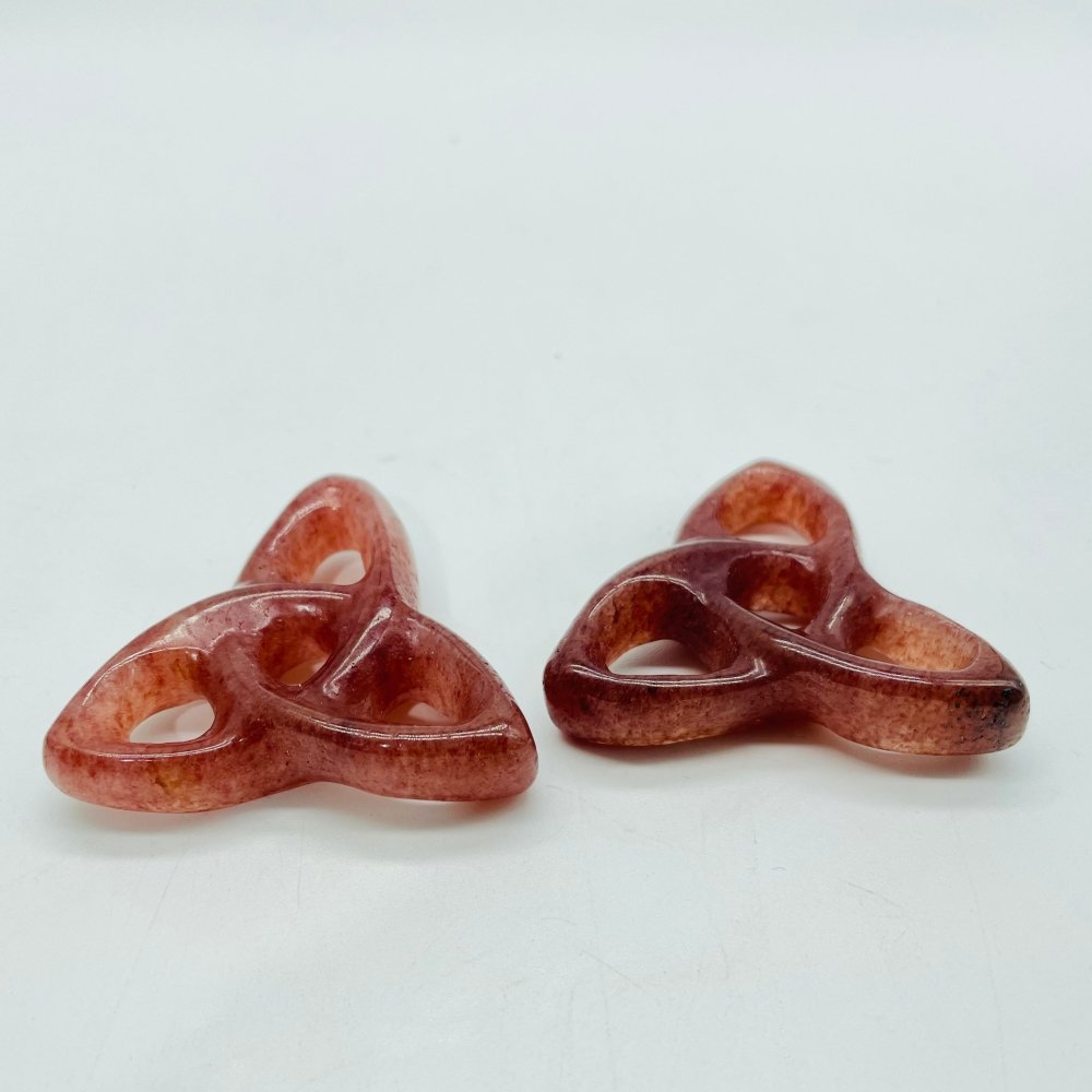 Lepidolite &Strawberry Triangle Circle Quartz Wholesale -Wholesale Crystals