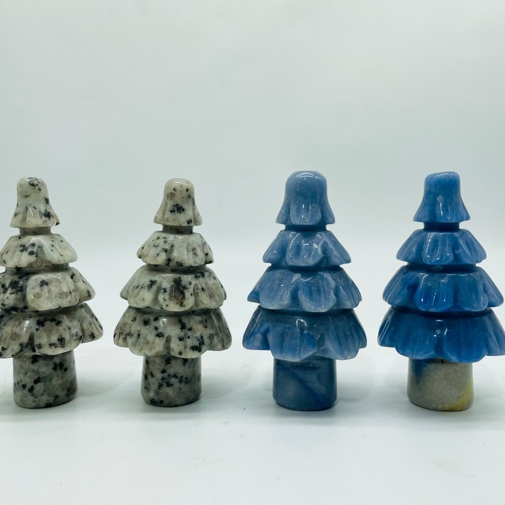 Lotus Jasper & Blue Aventurine Christmas Tree Wholesale -Wholesale Crystals