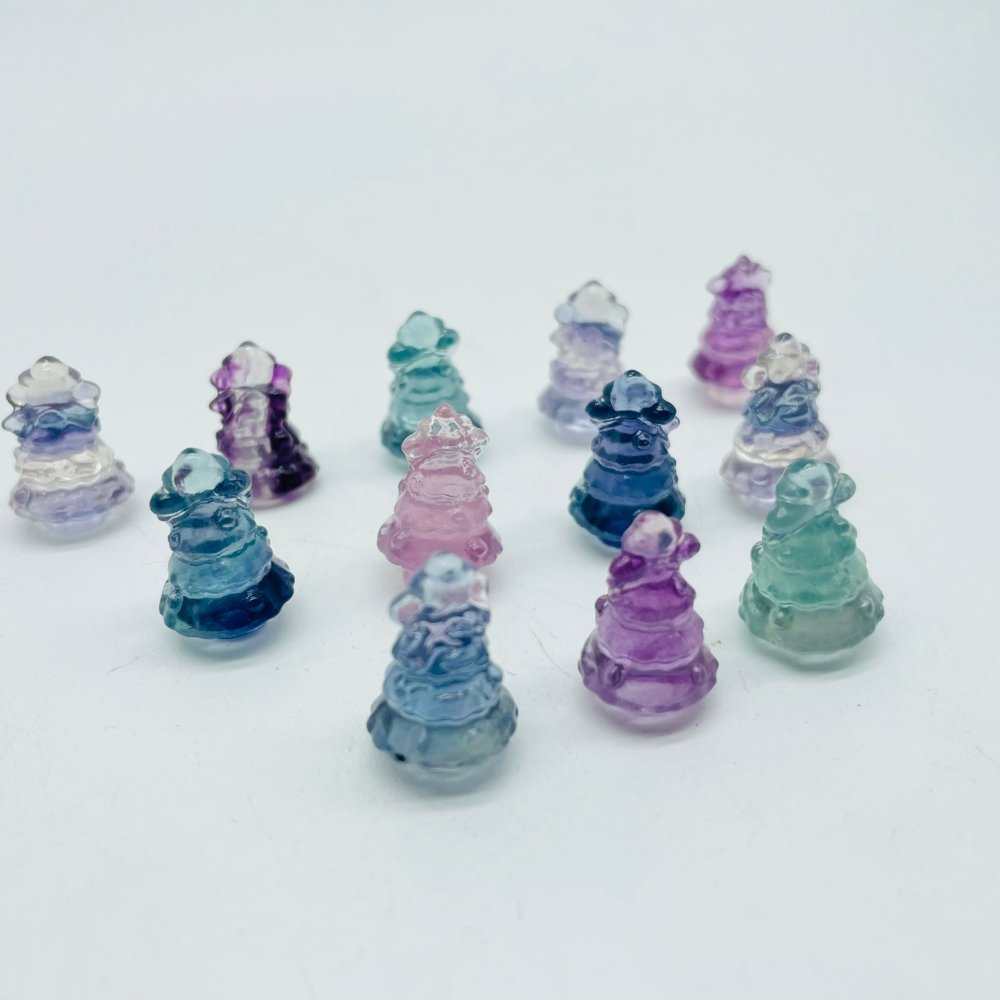 Mini Fluorite Christmas Tree Carving Crystals Wholesale -Wholesale Crystals