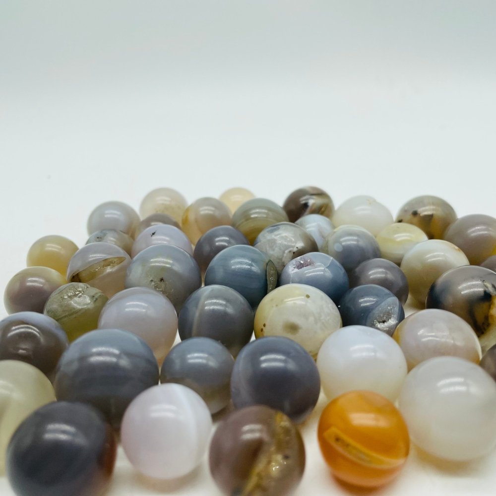 Mini Geode Agate Spheres Druzy Agate Wholesale -Wholesale Crystals