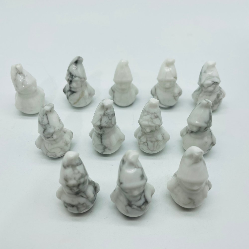 Mini Howlite Snowman Carving Wholesale -Wholesale Crystals