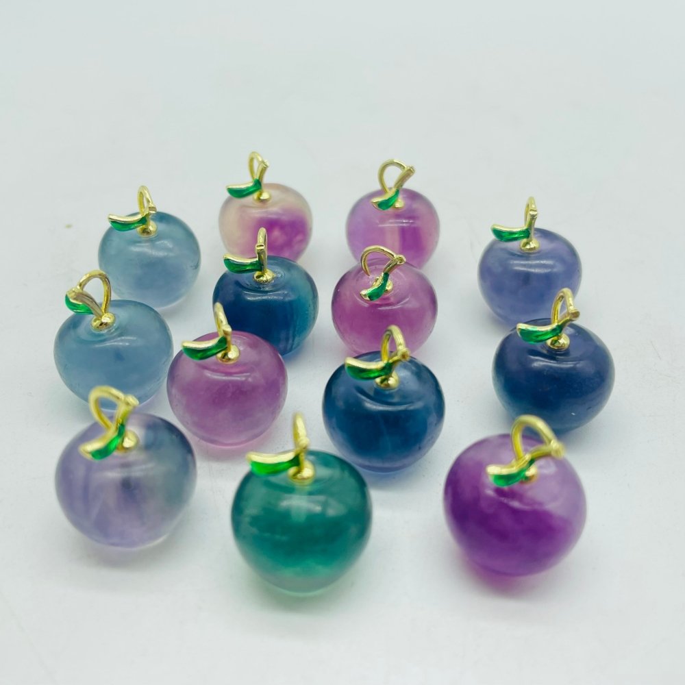 Mini Rainbow Fluorite Apple Carving Wholesale -Wholesale Crystals