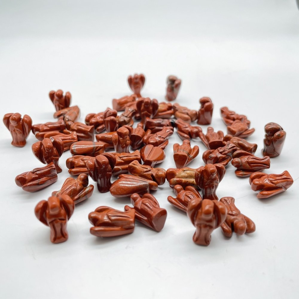 Mini Red Jasper Angel Carved Wholesale -Wholesale Crystals