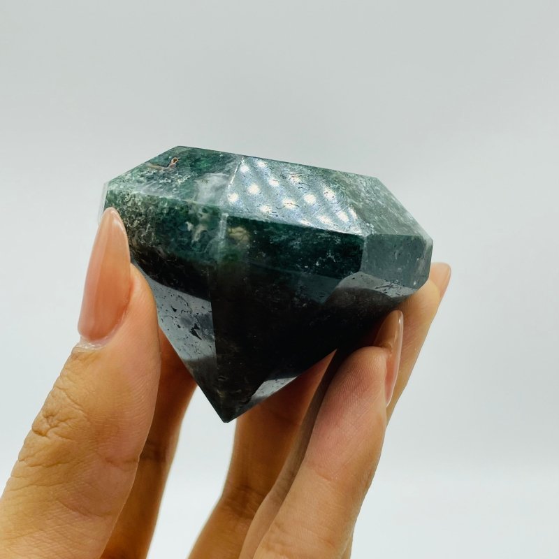 Moss Agate Diamond Shaped Wholesale -Wholesale Crystals