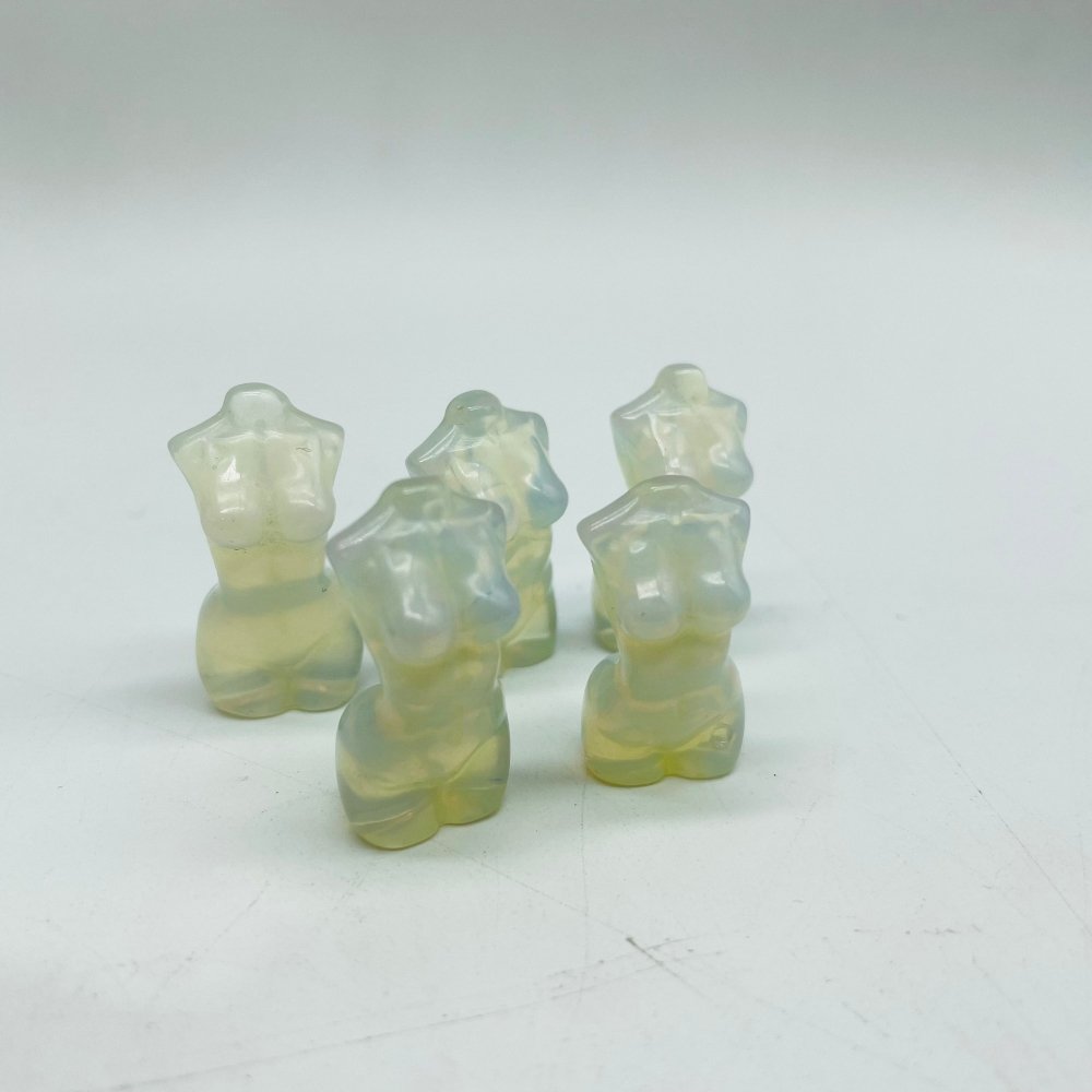 Moss Agate & Hematite Mini Goddess Carved Wholesale -Wholesale Crystals