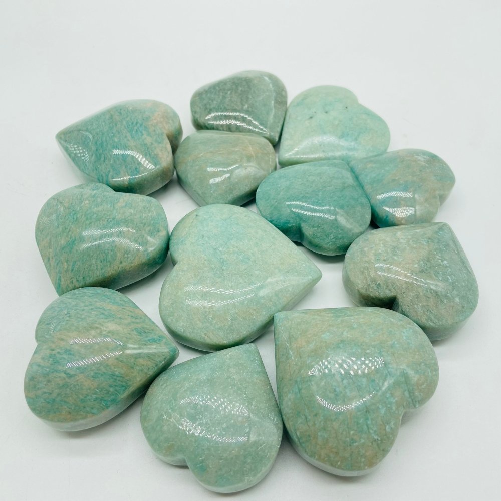 Natural Amazonite Heart Wholesale -Wholesale Crystals