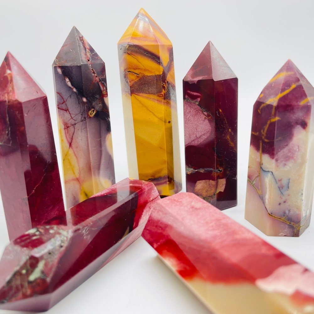 Natural Mookaite Jasper Tower Points Crystal Wholesale -Wholesale Crystals