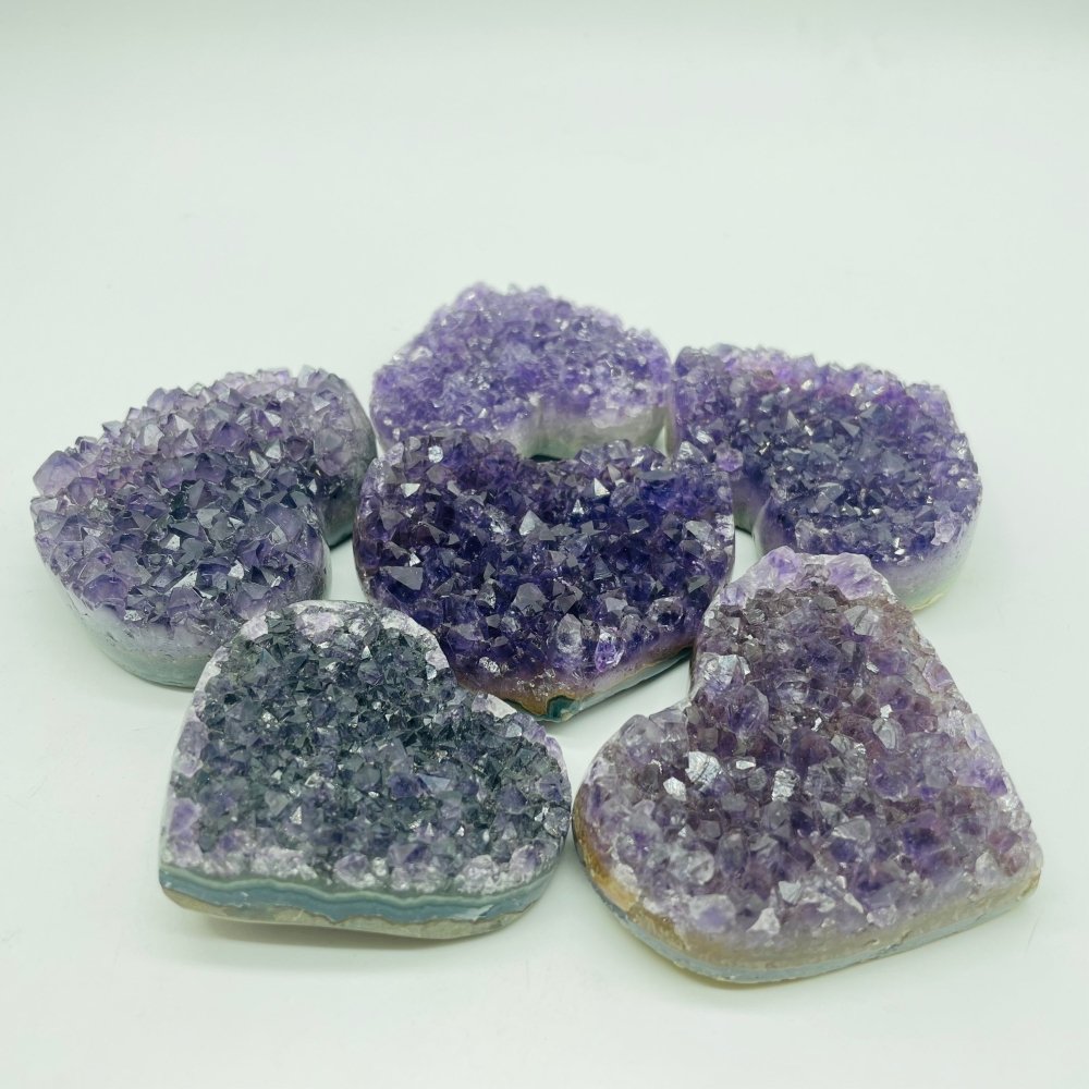 Natural Raw Amethyst Heart Cluster Wholesale -Wholesale Crystals