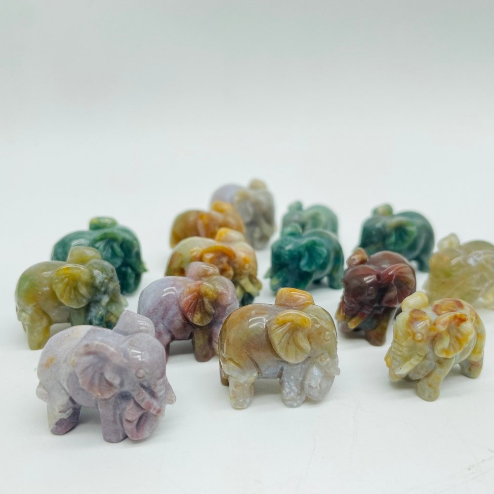 Ocean Jasper Elephant Carving Wholesale -Wholesale Crystals