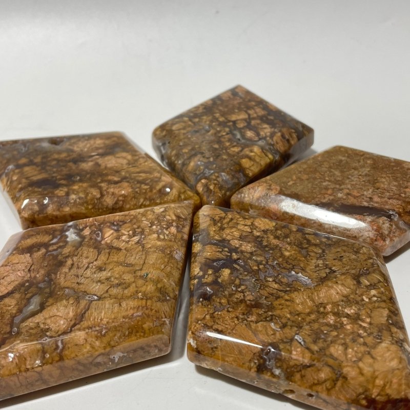 Orange Agate Rhombus Shaped Wholesale - Wholesale Crystals