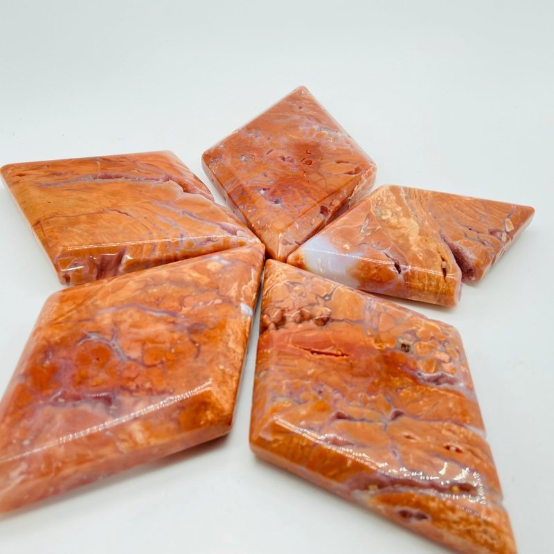 Pink Agate Rhombus Shaped Wholesale - Wholesale Crystals