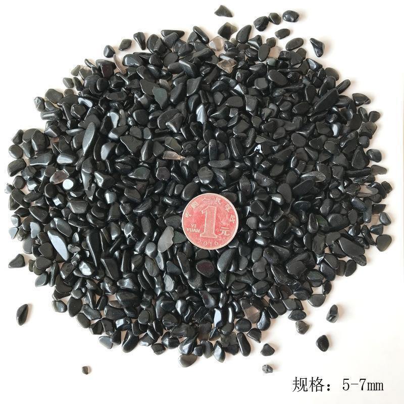 Black Obsidian Gravel Chips -Wholesale Crystals