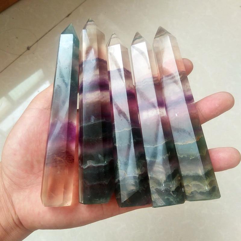 Natural 120-140mm Fluorite Crystal Point Tower -Wholesale Crystals