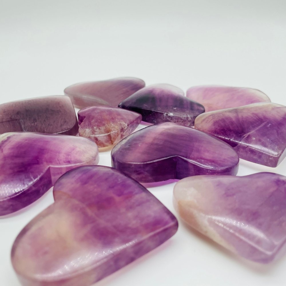 Purple Fluorite Heart Crystal Wholesale -Wholesale Crystals