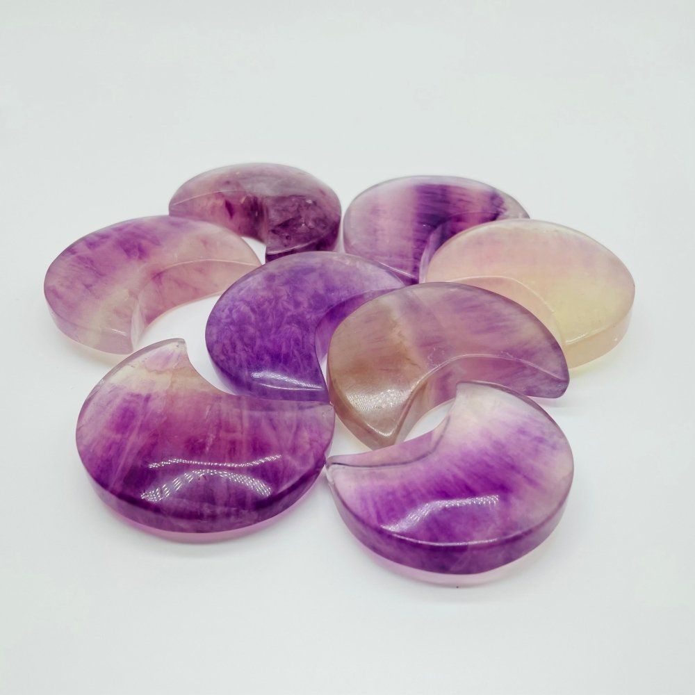 Purple Fluorite Star & Moon Carving Wholesale -Wholesale Crystals