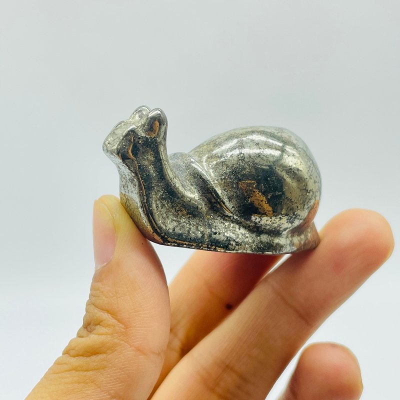 Pyrite Snails Carving Wholesale -Wholesale Crystals
