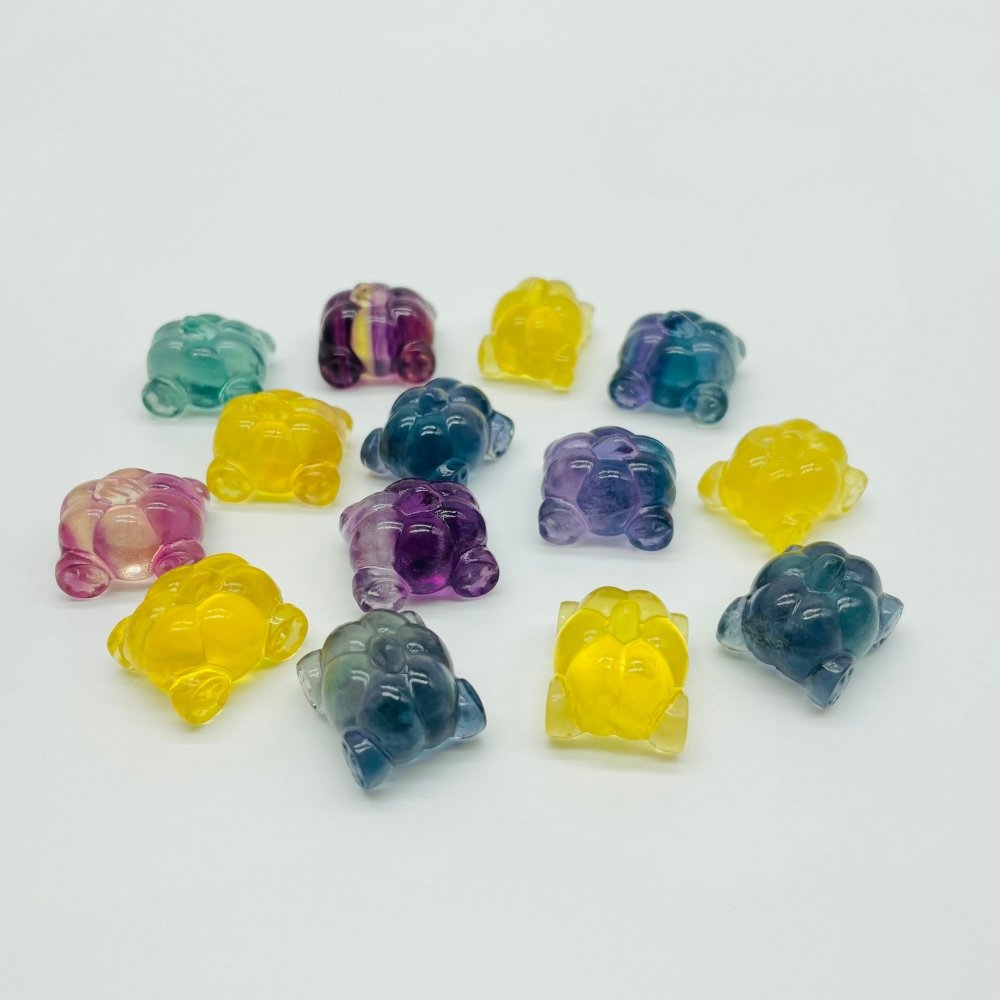 Rainbow Fluorite Mini Pumpkin Carriage Car Carving Wholesale -Wholesale Crystals