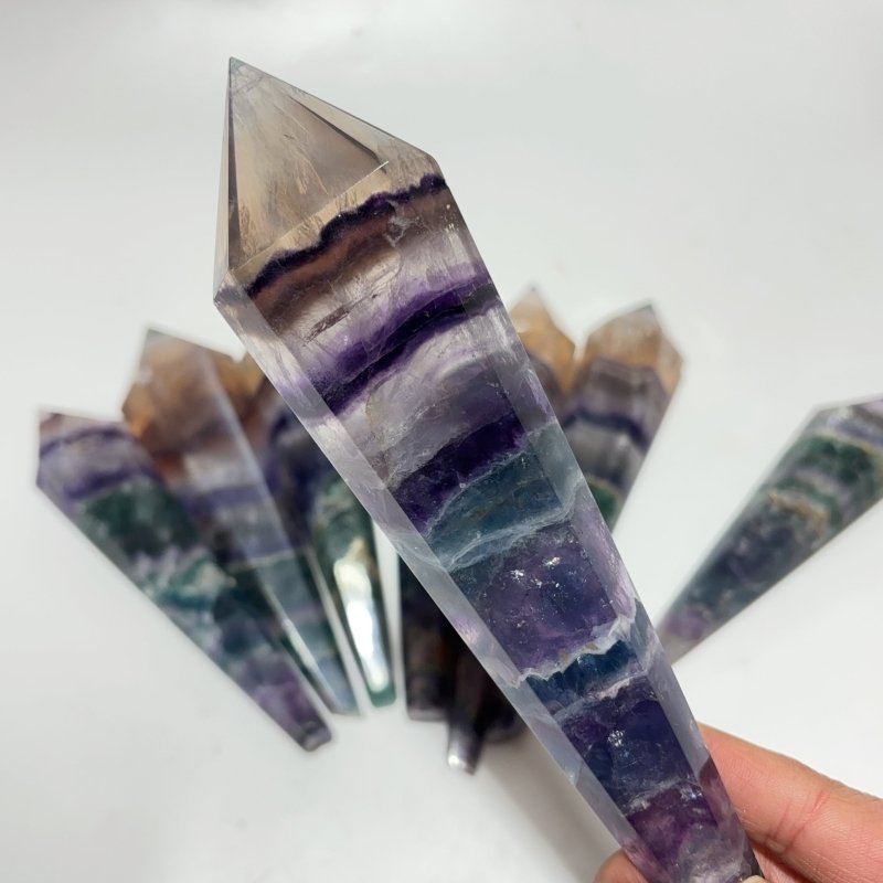 Rainbow Fluorite Point Scepter Magic Wand Wholesale - Wholesale Crystals