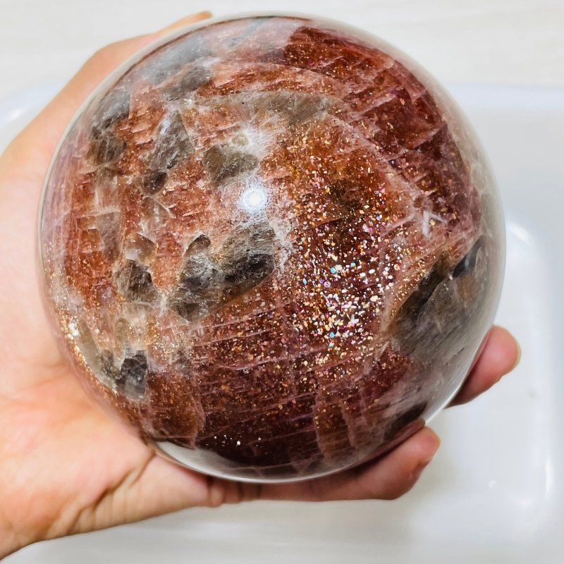 Rare Large Sunstone Beautiful Sphere -Wholesale Crystals