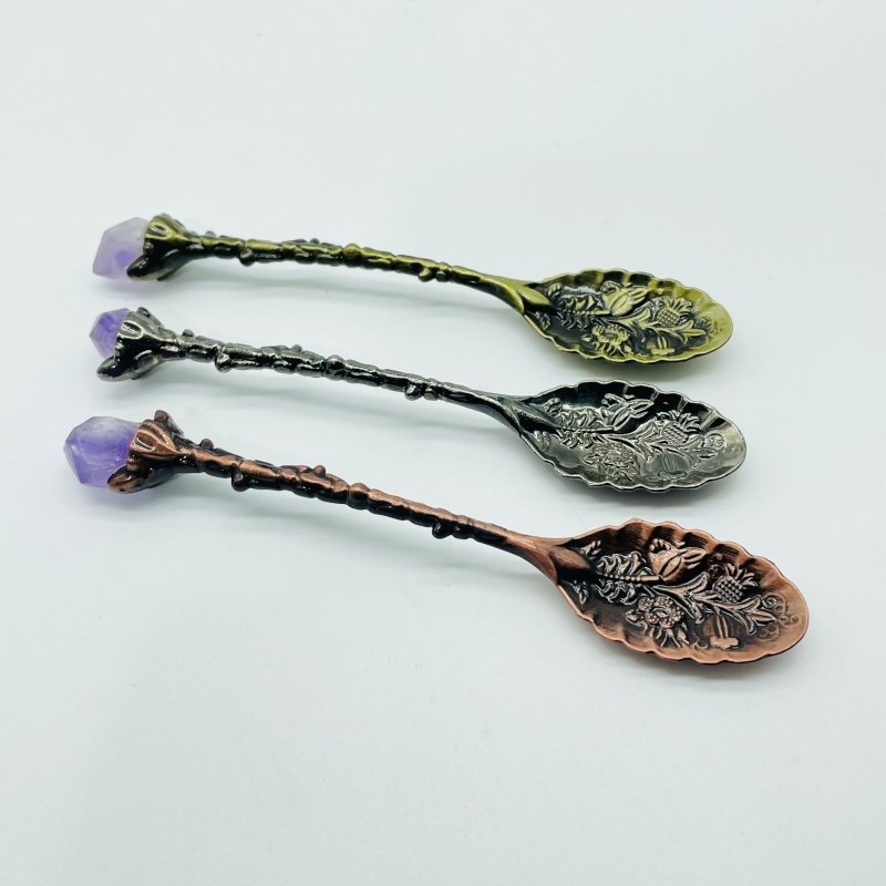 Raw Amethyst Cluster Coffee Spoon Wholesale - Wholesale Crystals