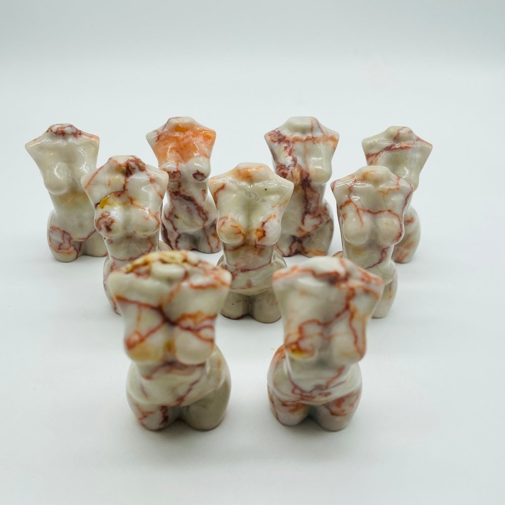 Red Line Stone Marble Goddess Carving Wholesale -Wholesale Crystals