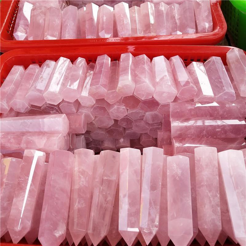 Rose Quartz Crystal Madagascar Deep Pink -Wholesale Crystals