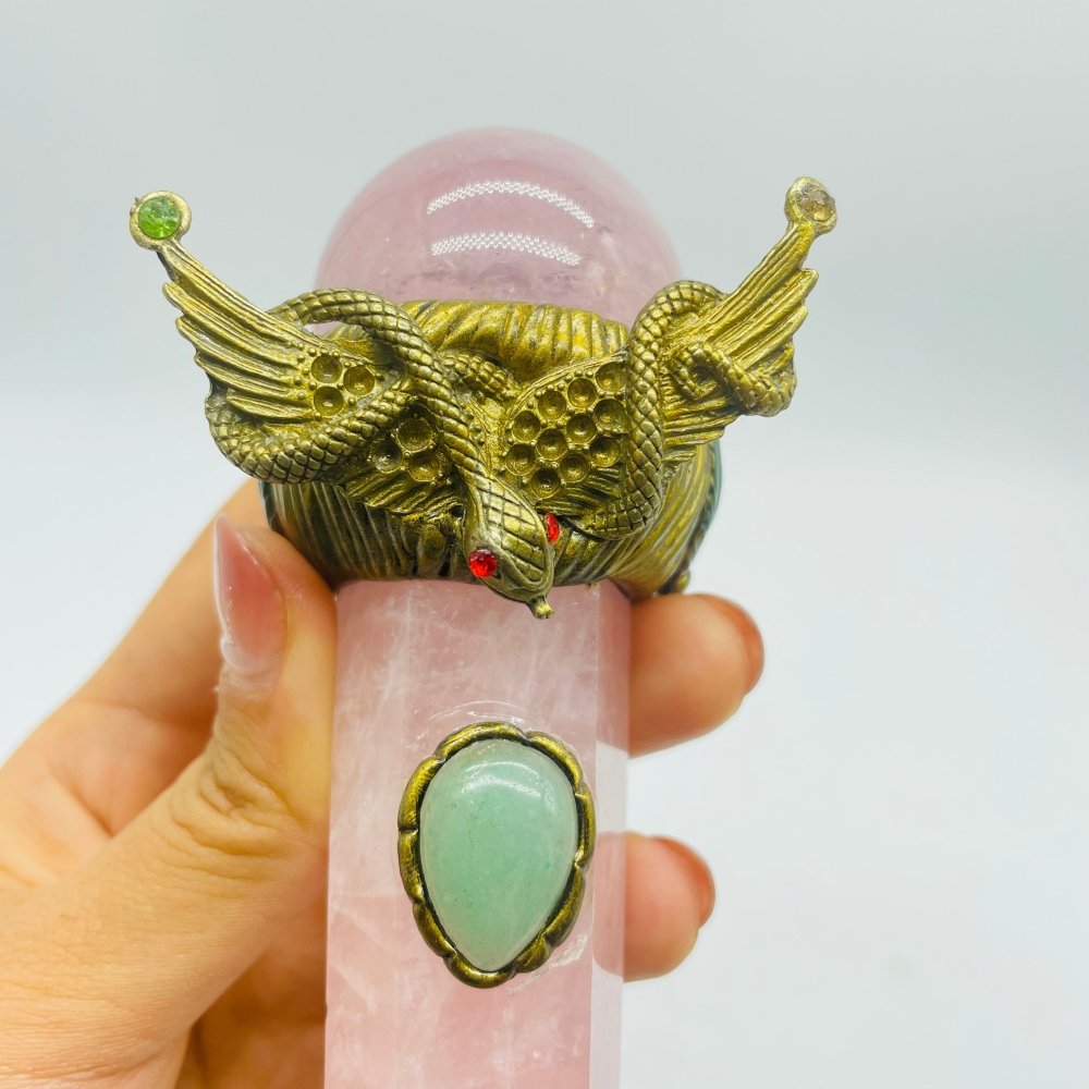 Rose Quartz Magic Wand Carving Crystal Wholesale -Wholesale Crystals