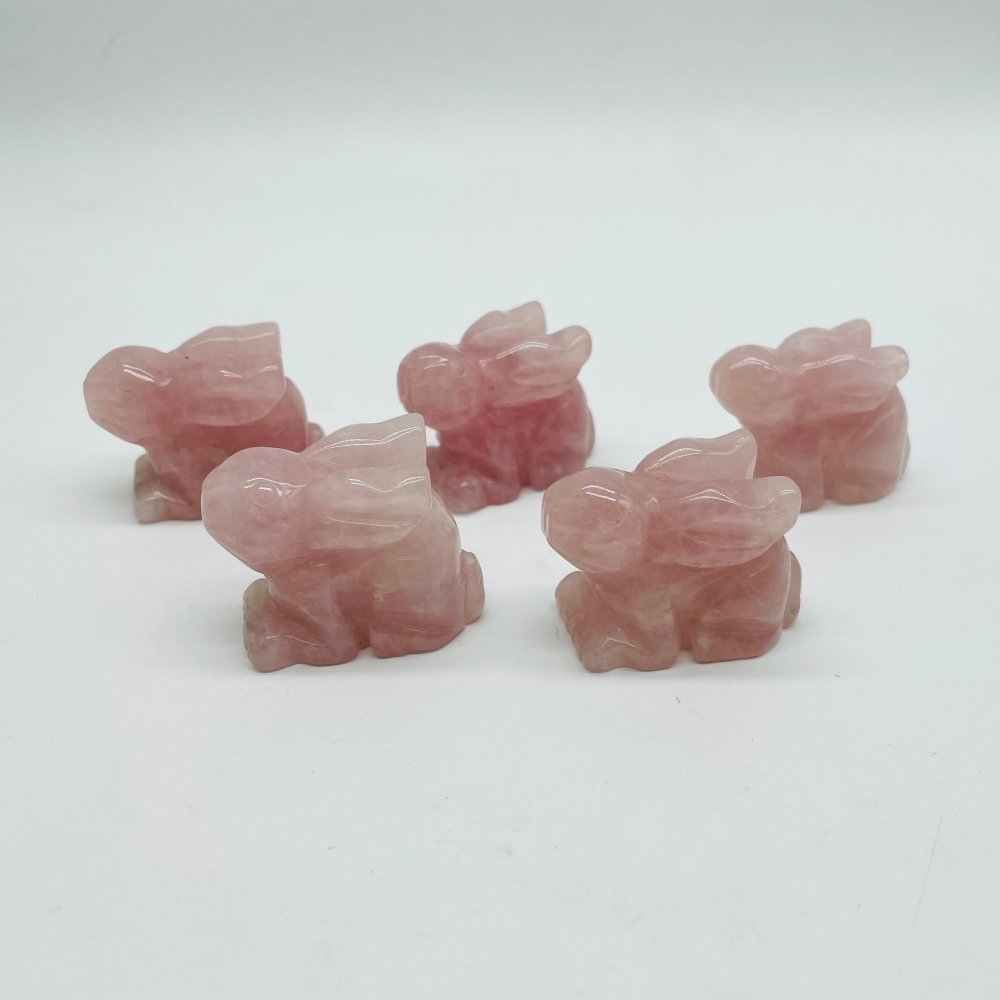 Rose Quartz Rabbit Carving Wholesale -Wholesale Crystals