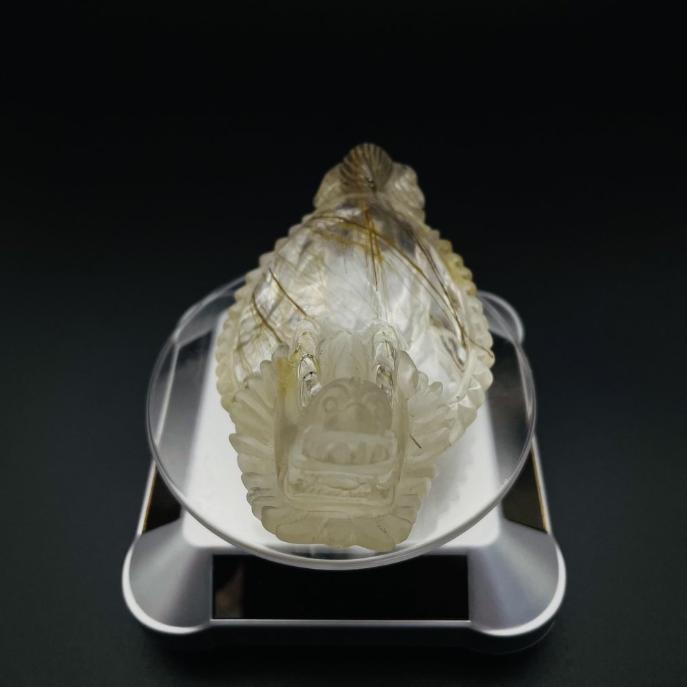 Rutile Dragon Turtle Carving -Wholesale Crystals