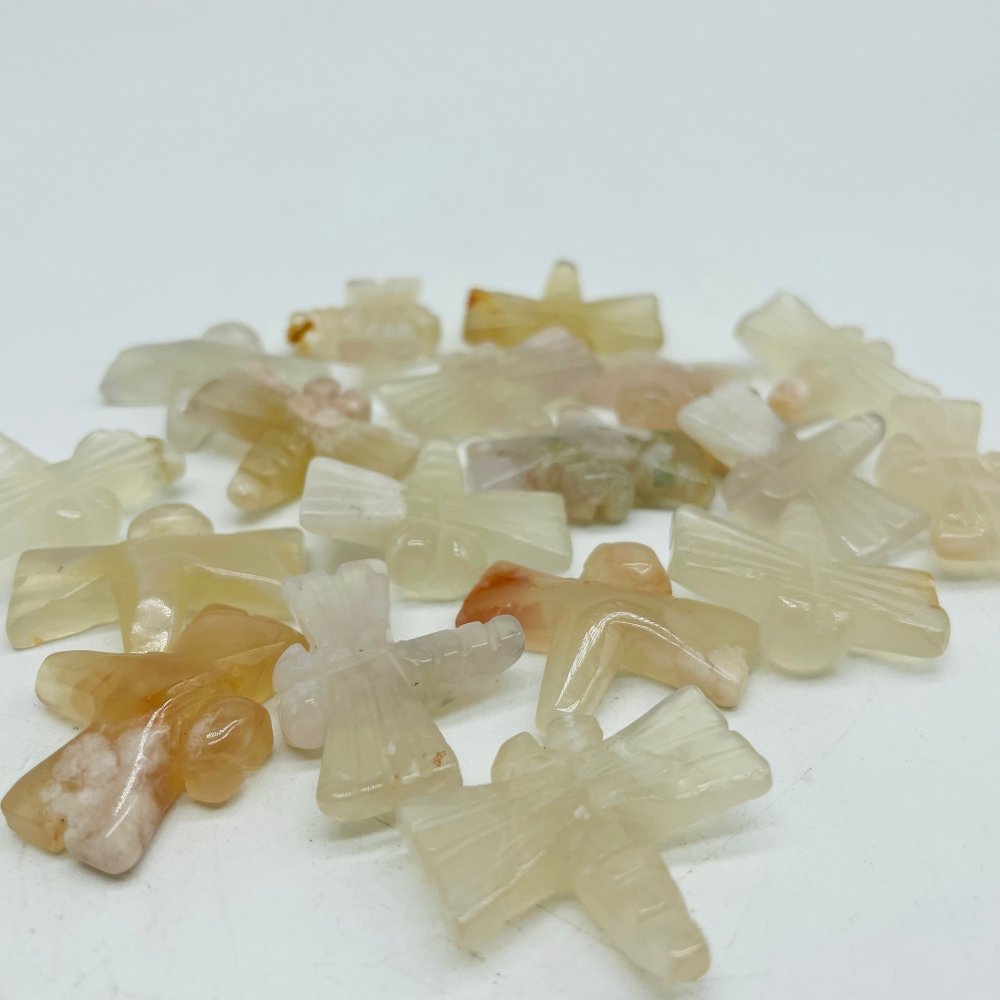 Sakura Agate Dragonfly Carving Wholesale -Wholesale Crystals