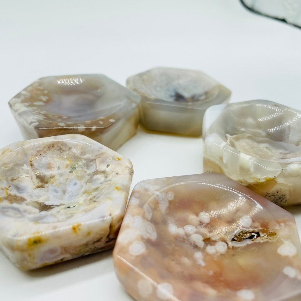 Sakura Flower Agate Six Side Bowl Wholesale -Wholesale Crystals