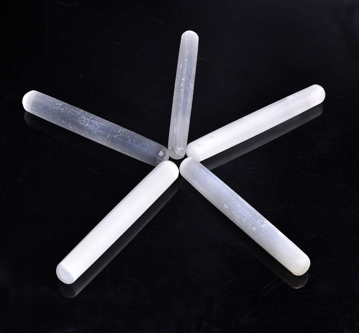 Selenite Massage Wands Round 6 Inches -Wholesale Crystals