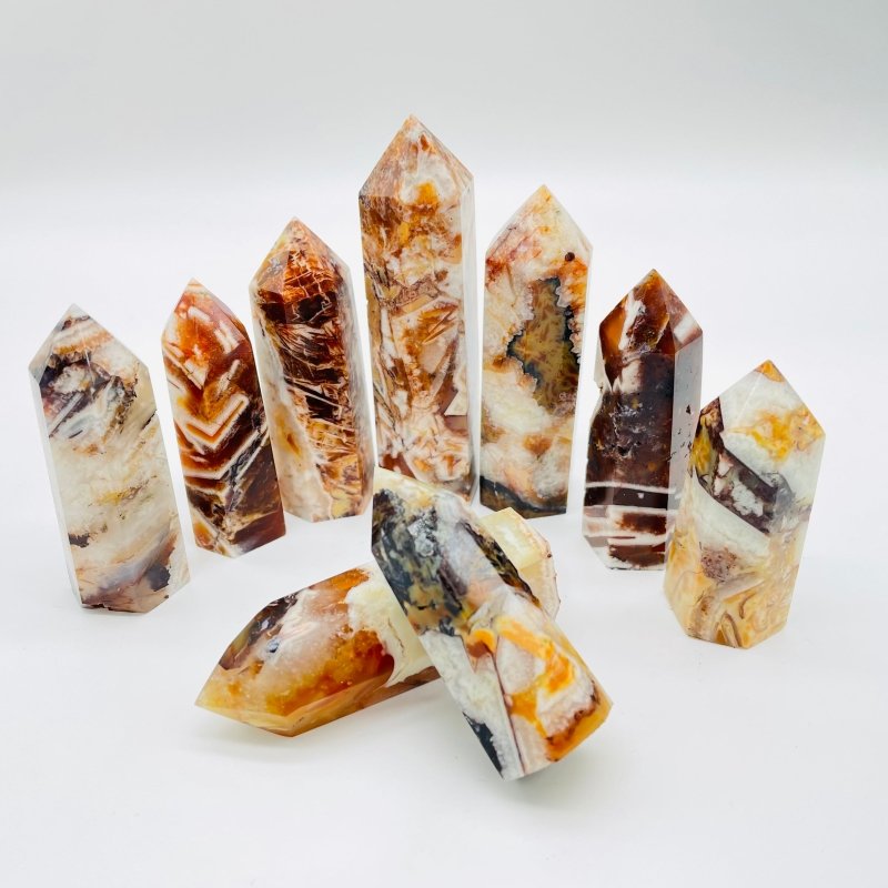 Stripe Quartz Points Tower Wholesale -Wholesale Crystals