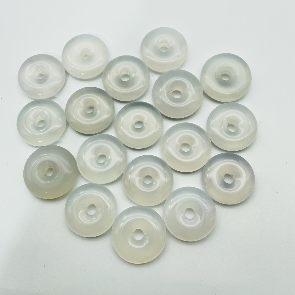 White Chalcedony Donuts Wholesale -Wholesale Crystals