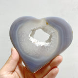 10 Pieces Geode Druzy Agate Heart