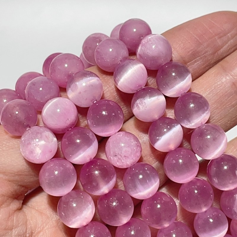 Pink Aura Selenite Bracelet