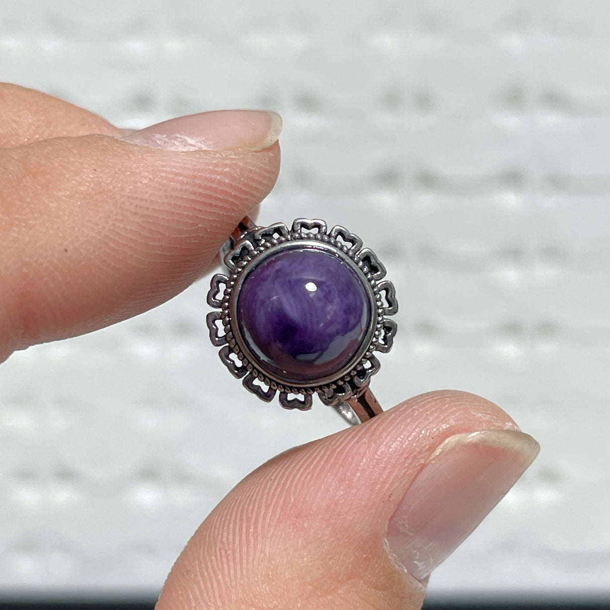 40 Pieces Charoite Different Styles Ring #6